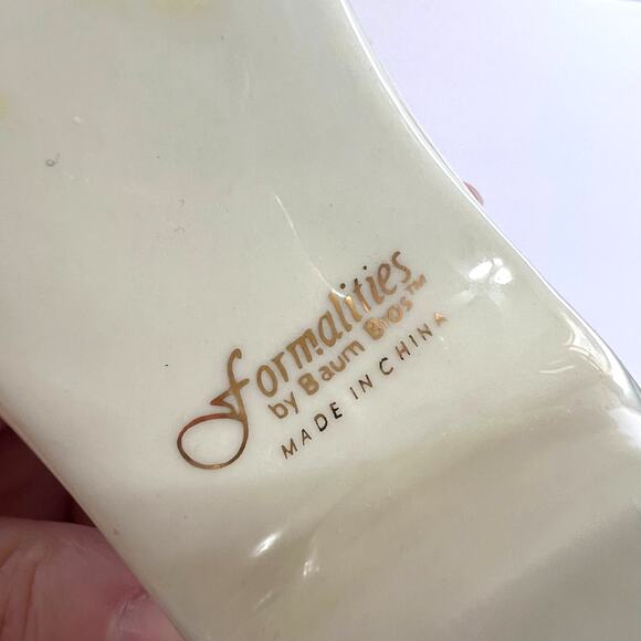 Formalities by Baum Bros Porcelain Victorian Boot Hand Painted Christmas Theme - Picture 6 of 7